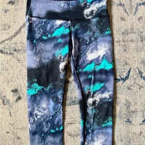 Women’s Blue and Black LuluLemon Leggings